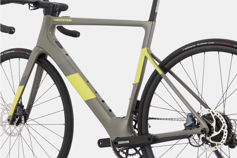 2021 Cannondale SuperSix EVO Neo 2 eRoad Bike in Grey-2